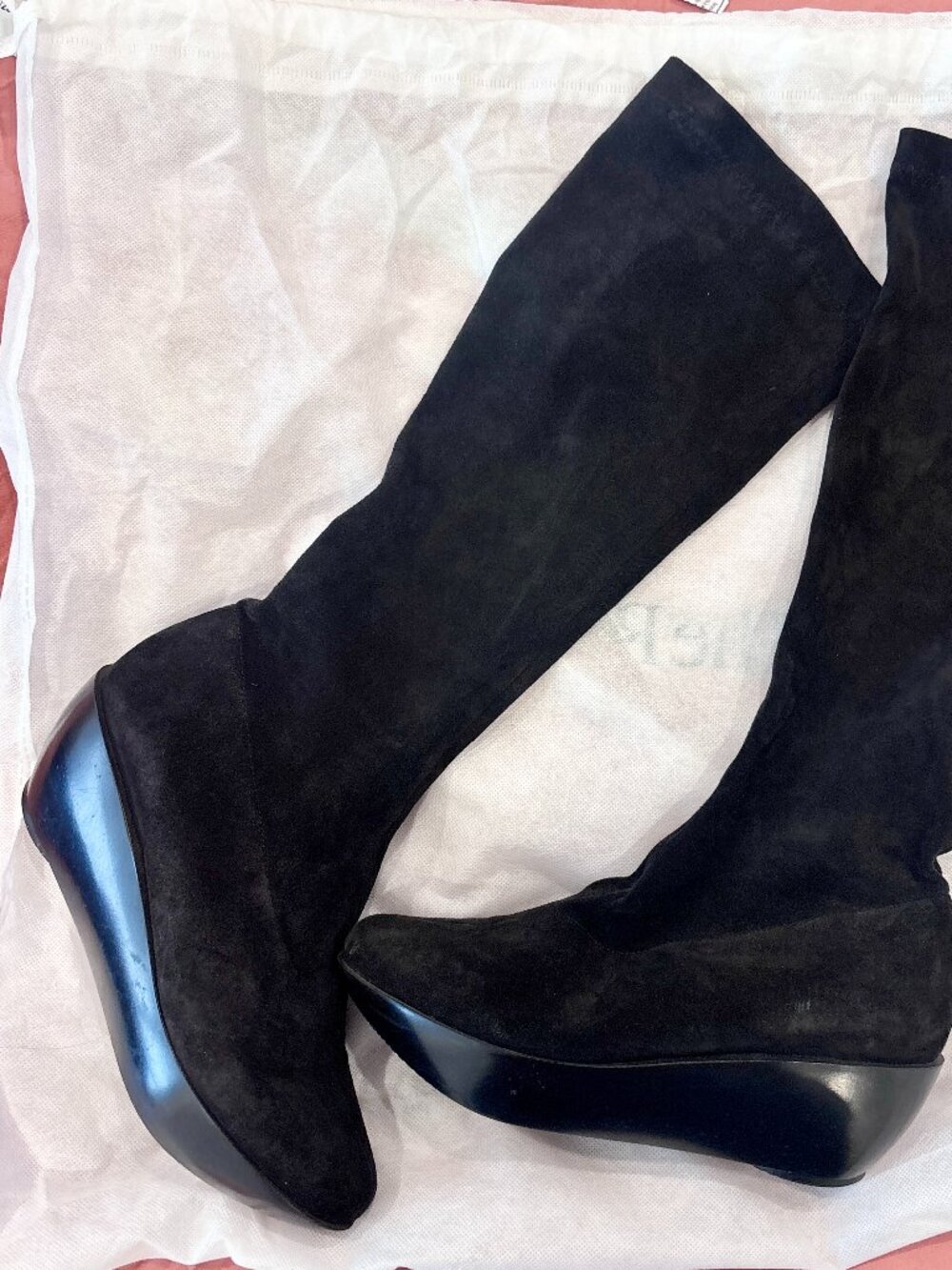Robert Clergerie_Buttery Soft Stretchy Suede Knee Boots_sz 8